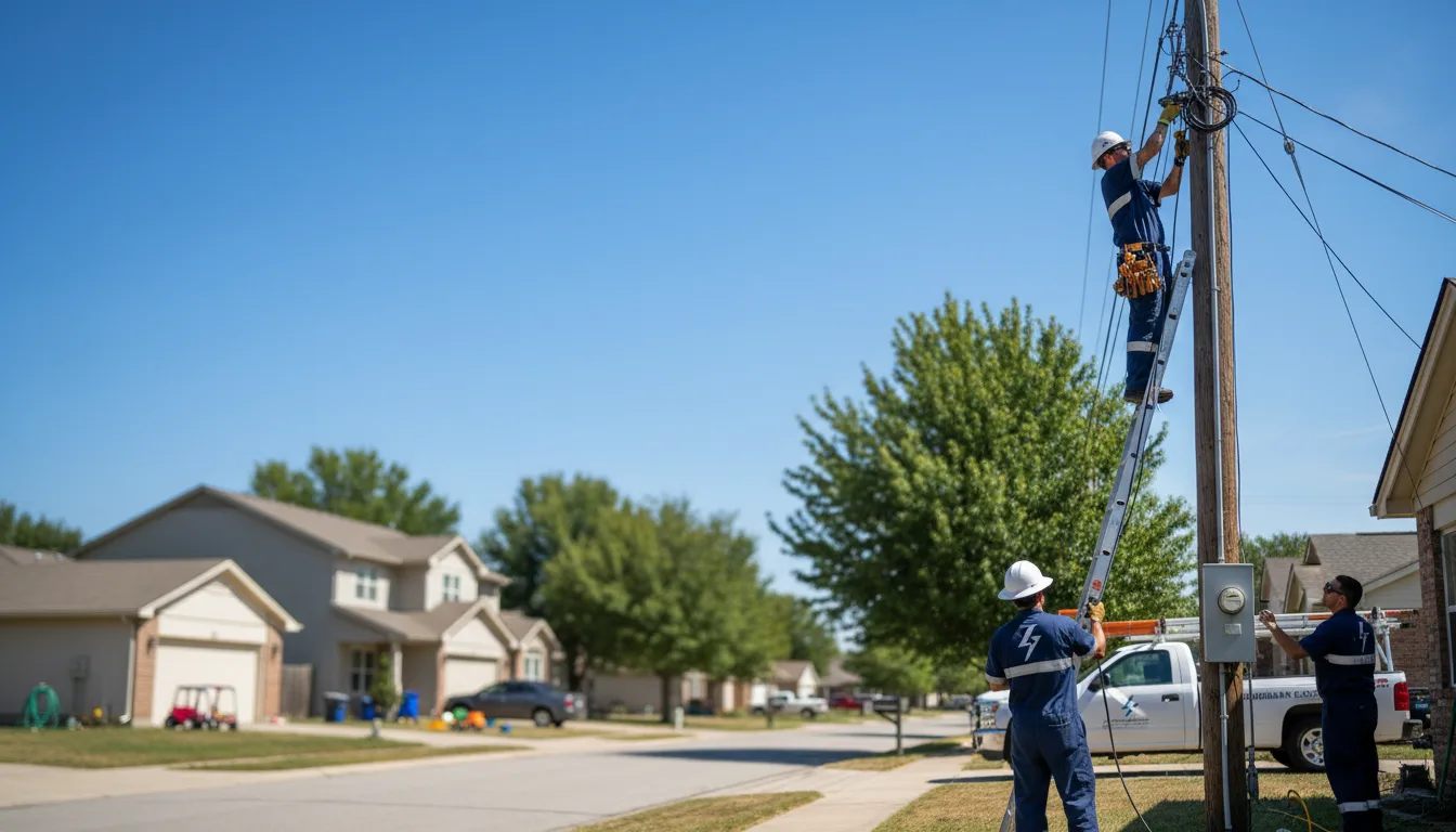 Residential electrician providing installation services in Eden, AZ